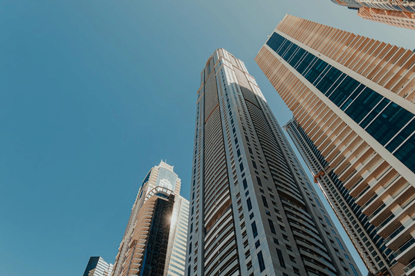 Modern office towers in Dubai